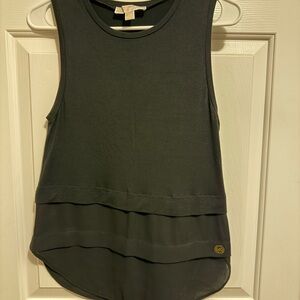 Michael Kors Black Layered Tank Top